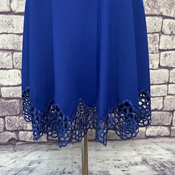 Maia Blue Sleeveless Dress Size 2 - Picture 2 of 10